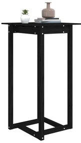 Mesa de bar 60x60x110 cm pinho maciço preto