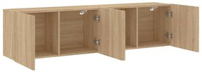Móveis de parede para TV 2 pcs 80x30x41 cm carvalho sonoma