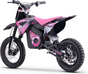 Kids Electric Dirt Bike 1000W | Beneo Motors Gazelle Pink | Ages 6–10 | Speed Limiter