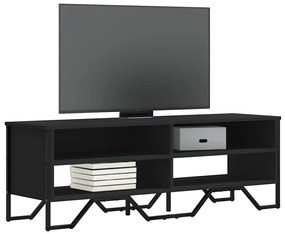 Móvel de TV 122x34x41 cm derivados de madeira preto