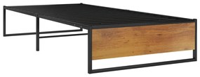 Estrutura de cama 90x200 cm metal preto