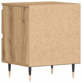 Camas de Cabeceira vidaXL 2 pcs Carvalho Artesanal 40x35x50 cm Madeira