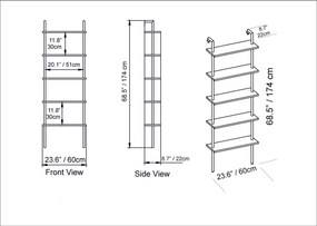 Estante Paula – Branco – 60x174x22 cm
