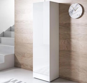 Armário Alto São Martinho – 40x167 cm – Branco com Pés – Design Modern