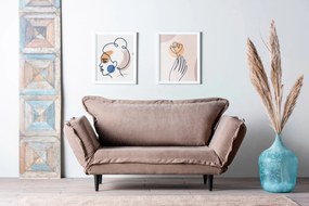 Conjunto de Mobiliário de Sala de Estar Ayla – Nogueira Azul – TV Unit