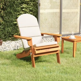 vidaXL Cadeira de jardim Adirondack com almofadões acácia maciça