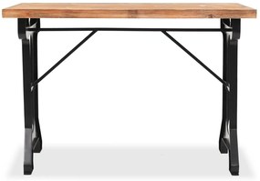 Mesa de jantar madeira de abeto maciça 122x65x82 cm