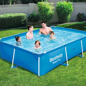 Piscina Steel Pro com estrutura de aço 259x170x61 cm 56403