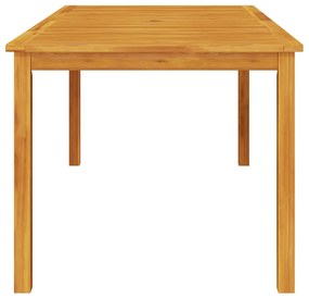 Mesa de jantar p/ jardim 180x90x75 cm madeira de acácia maciça