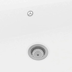 Pia de Cozinha Branca 790x500x193 mm Granito