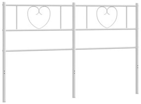 Cabeceira de cama 150 cm metal branco