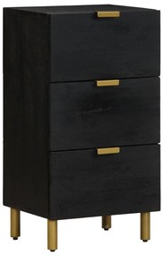 vidaXL Aparador 40x33x75 cm derivados de madeira preto
