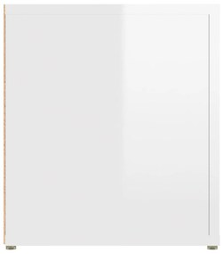 Móvel de TV 80x31,5x36 cm derivados de madeira branco brilhante