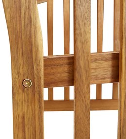 Cadeiras de jardim 2 pcs madeira acácia maciça