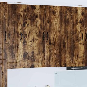 vidaXL Armário de Cozinha Carvalho Defumado 80 x 31 x 100 cm