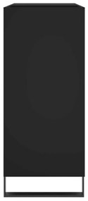 Armário para discos 84,5x38x89 cm derivados de madeira preto