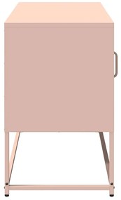 Móvel de TV 100,5x39x60,5 cm aço rosa