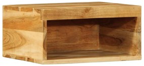 Armário de TV para parede 40x30x19 cm madeira acácia maciça
