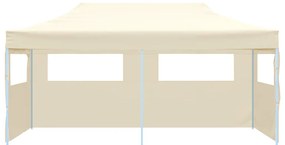 Tenda para festas pop-up dobrável 3 x 6 m creme
