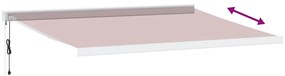 Toldo retrátil automático 450x300 cm bordô