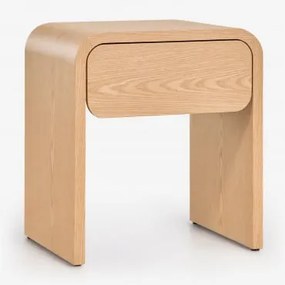 Mesa Auxiliar Retangular 45x40 Cm Em Mdf Rosbel Castanho Roble - Sklum