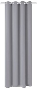 132206 vidaXL Cortinas blackout com ilhós de metal 270x245 cm cinzento