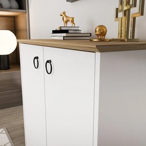 Console Nuanse – Branco Carvalho – 72x83,1x42 cm