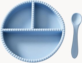 Conjunto de refeição infantil em silicone Little Bubble, conjunto de 2