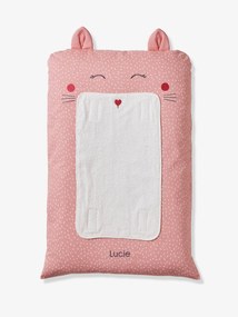 Agora -15% | Capa personalizável para colchão de mudas, Gato estampado rosa