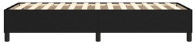 Estrutura de cama sem colchão 80x200 cm tecido preto