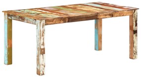 vidaXL Mesa de jantar 180x90x76 cm madeira recuperada maciça