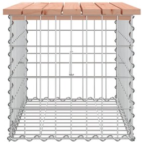 Banco jardim design gabião 63x44x42 cm madeira douglas maciça