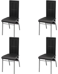 Conjunto jantar, 5 pcs, preto