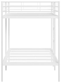 Beliche sem colchão 100x200 cm aço branco