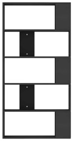 Estante/divisória 80x24x159 cm derivados de madeira preto