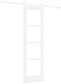 Porta Deslizante vidaXL com Conjunto de Ferragens Branca 61x198.5 cm M