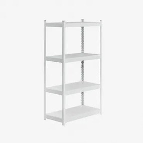 Estante De 4 Prateleiras 150x80 Cm Em Aço Crenzi Branco - Sklum
