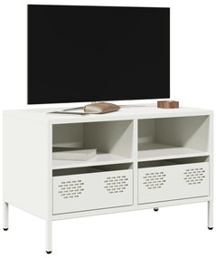 Móvel de TV 68x39x43,5 cm aço laminado a frio branco