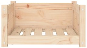 Cama para cães 55,5x45,5x28 cm madeira de pinho maciça