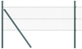 Cerca Hexagonal vidaXL Cinza 0,5x50 m Aço