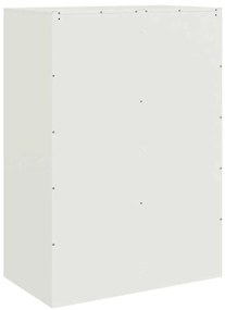 Aparador alto 67x39x95 cm aço branco