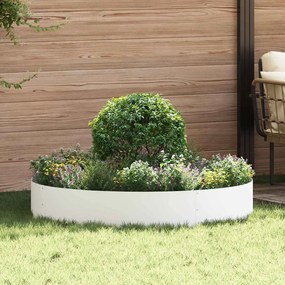 vidaXL Vasos de Jardim 5 pcs Branco 120 x 120 x 20 cm Aço