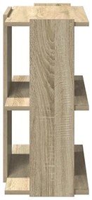 Estante c/ 3 prateleiras derivados de madeira carvalho sonoma