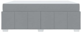Estrutura da Cama Cinzento-claro 180 x 200 cm tecido