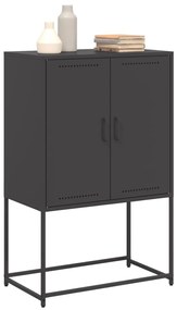 Aparador alto 68,5x38,5x107 cm aço preto