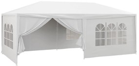 Tenda de Jardim 583x293 cm Tenda de Festas Desmontável com 4 Janelas 2