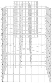 Gabião em forma de H fio de aço 260x40x60 cm