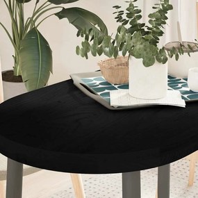 vidaXL Tampo de mesa 100x50x4 cm carvalho maciça oval castanho-escuro
