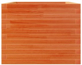 Vaso/floreira de jardim 110x60x45,5 pinho maciço castanho mel