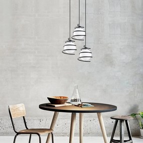 Candeeiro de Teto Elegance – Preto – Diâmetro 40 cm, Altura 116 cm
